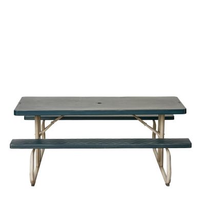 Image two of Hunter Green Resin Picnic Table